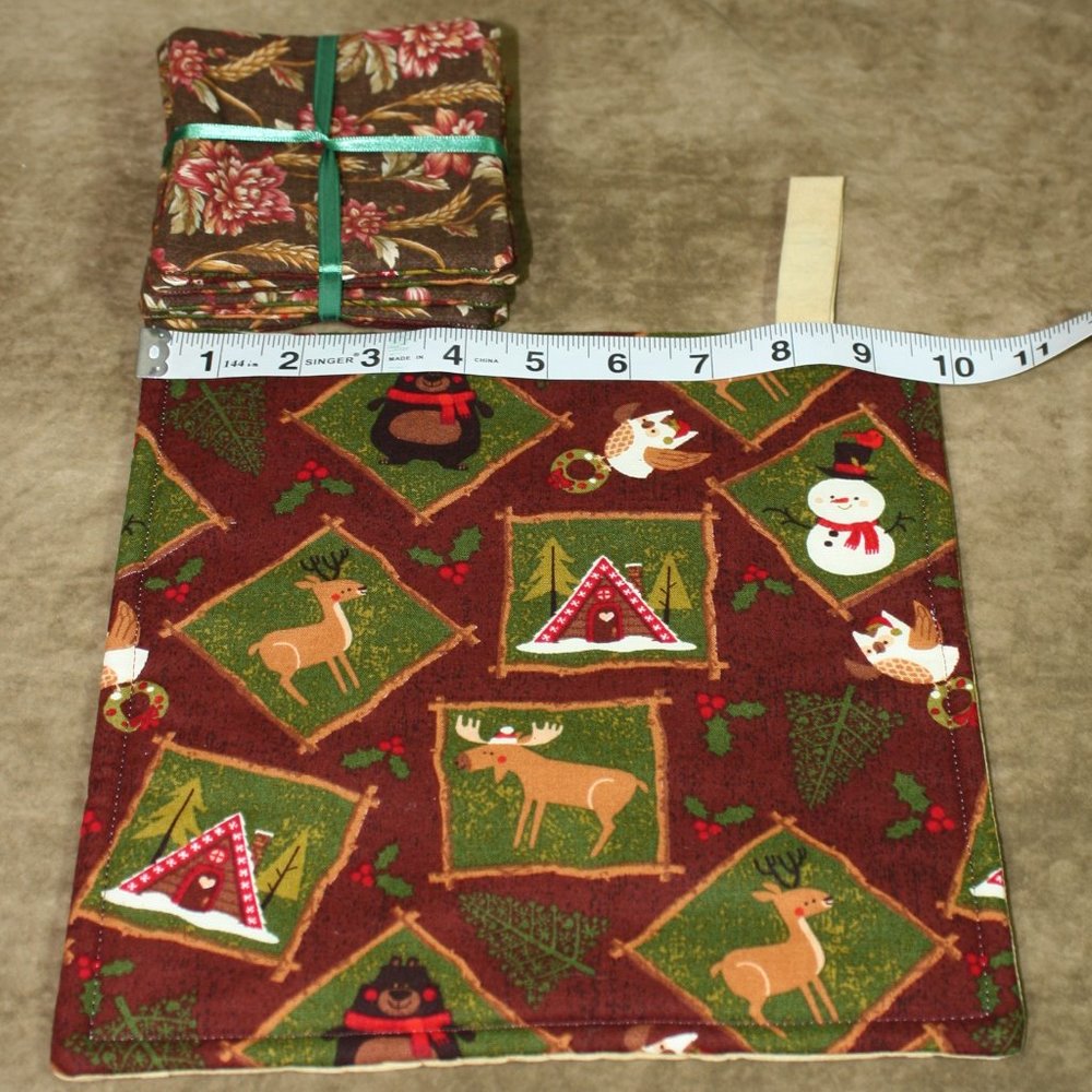 Hand-Crafted Table Linen Reversible Fall/Christmas - Picture 3 of 7